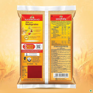 Aashirvaad Multigrain Atta – Healthy Wheat Flour for Soft Rotis