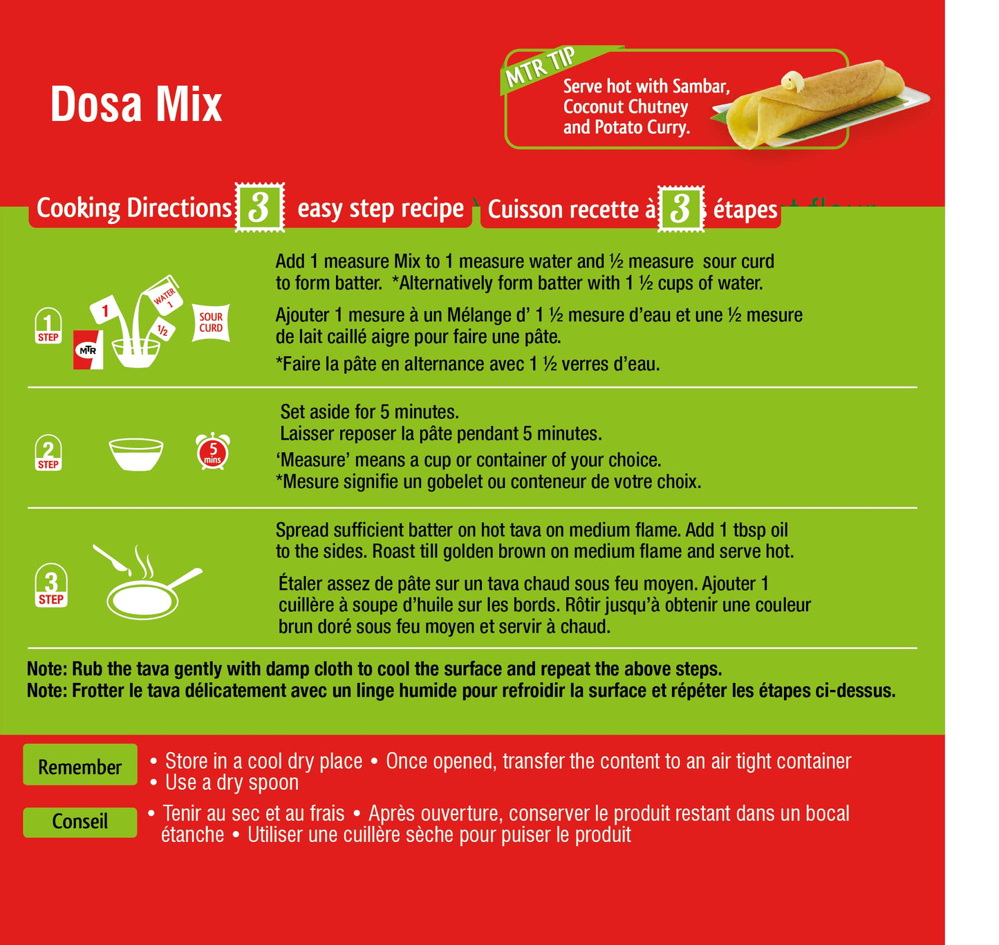 mtr-dosa-mix-500g-instant-dosa-batter-mix instructions
