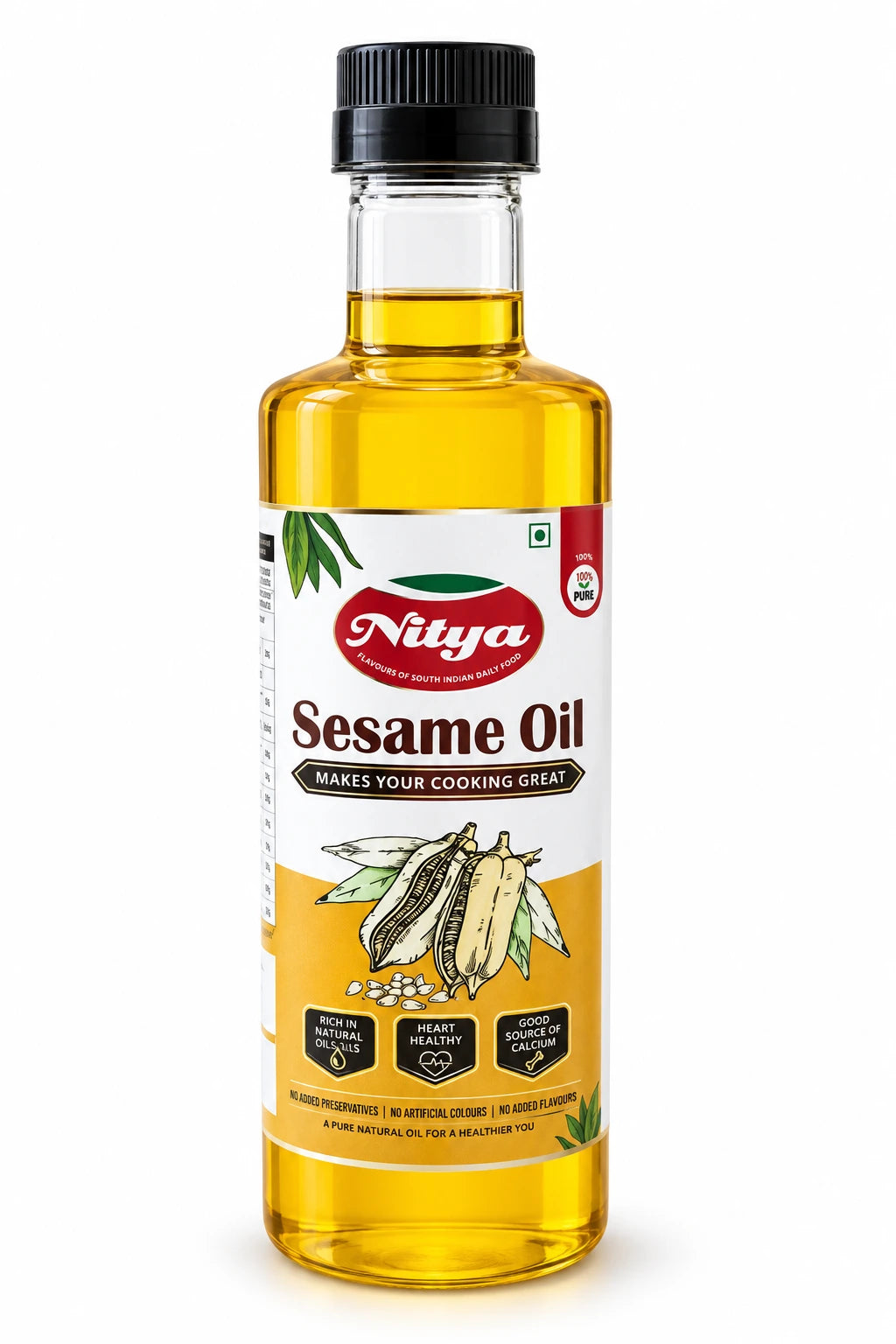 Nitya Sesame Oil 1L bottle – gingelly oil