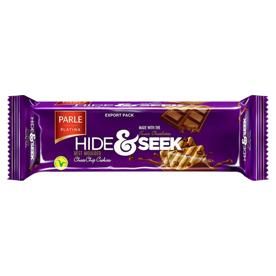 Parle Hide & Seek Biscuits 82g chocolate chip biscuits for tea time and snacks