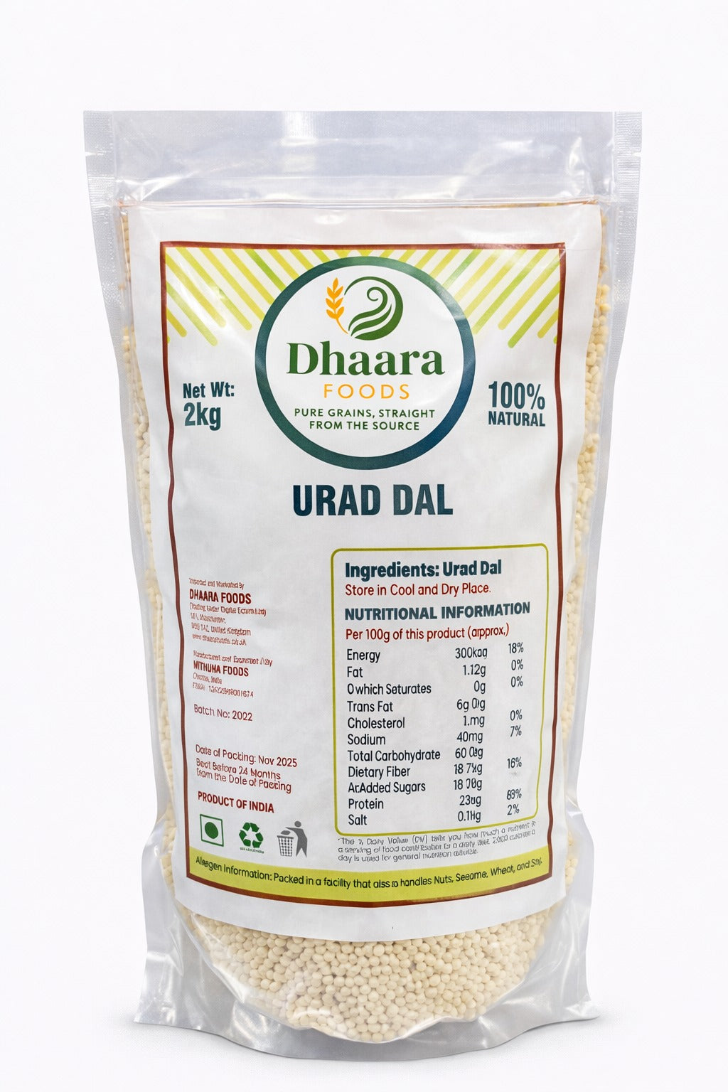 Dhaara urad dal