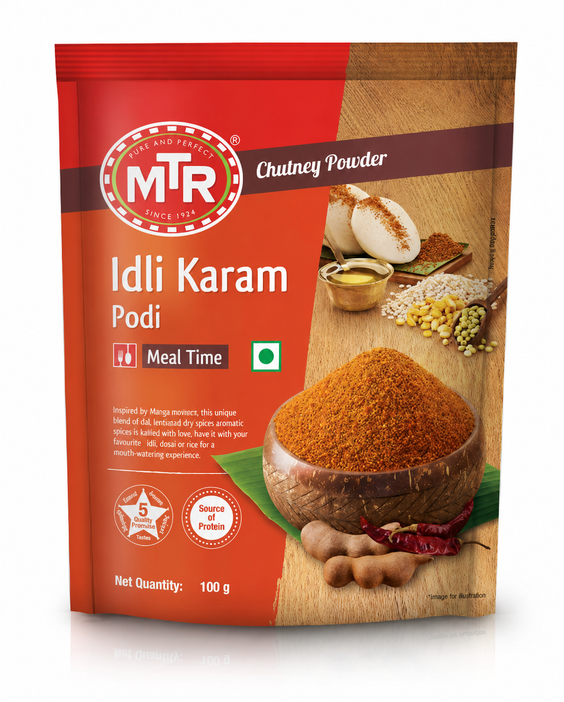 MTR Idli Karam Podi 100g for idli dosa and chutney powder seasoning