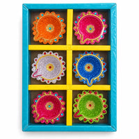 diwali diyas floral