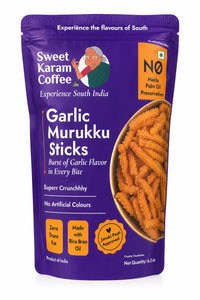 Sweet Karam Coffee Garlic Murukku Sticks 180g pack