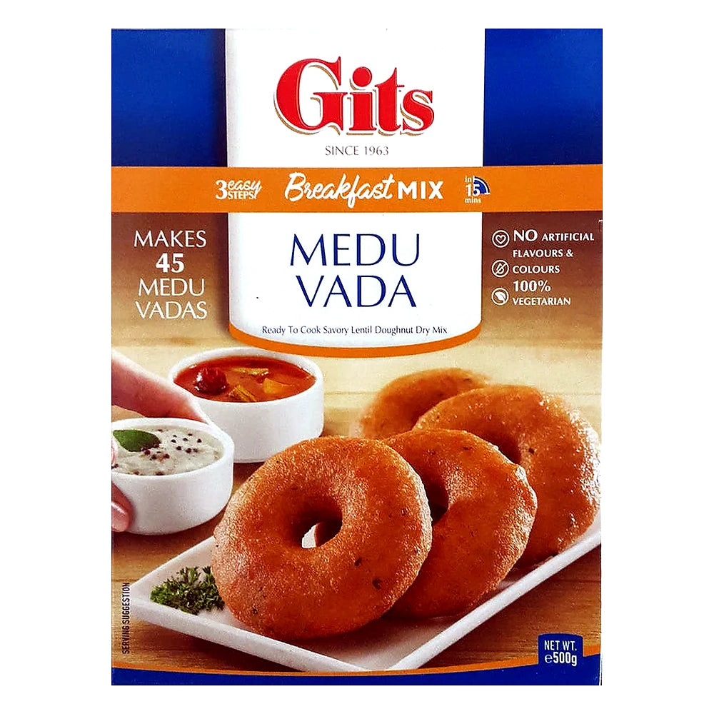 Gits Medu Vada Mix 500g instant mix for crispy South Indian medu vada