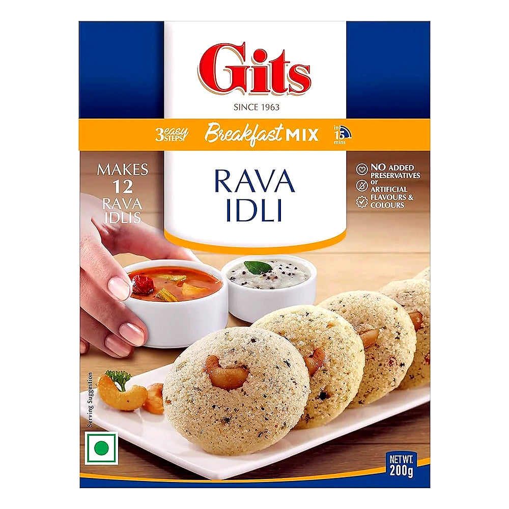 Gits Rava Idli Mix 200g instant mix for soft South Indian rava idli