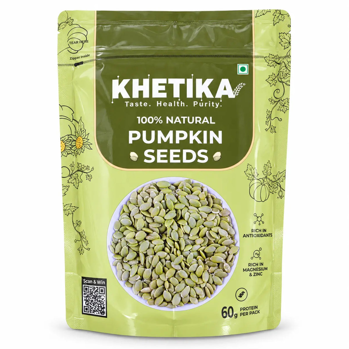 Khetika Pumpkin Seeds 200g pack