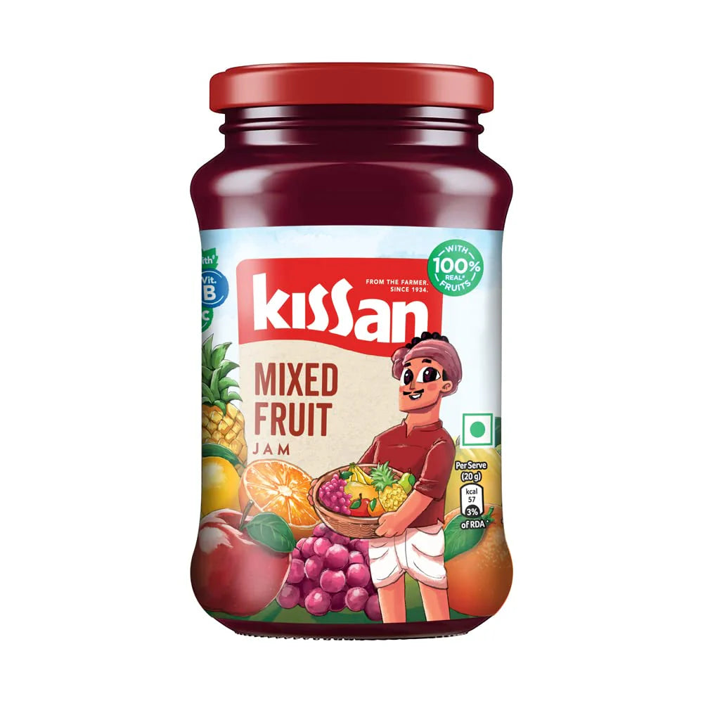Kissan Mixed Fruit Jam 500g sweet fruit jam for bread toast and snacks