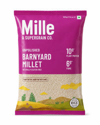 Mille Unpolished Barnyard Millet 500g front pack