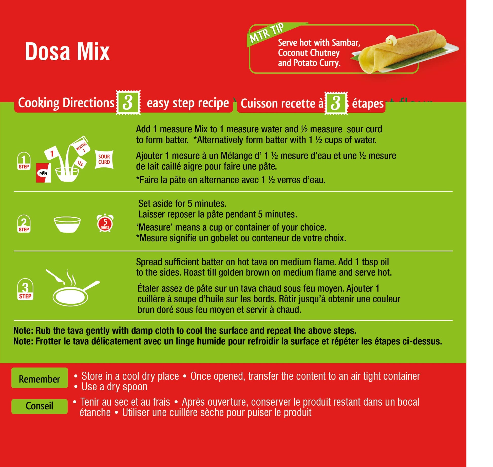 mtr-dosa-mix-500g-instant-dosa-batter-mix instructions