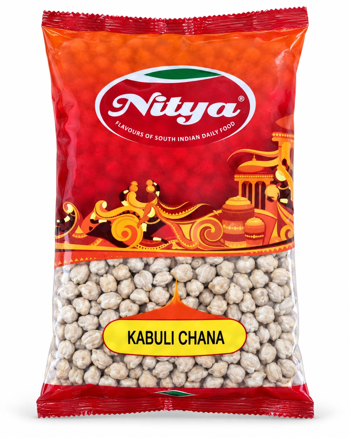 Nitya Kabuli Chana 1kg pack – white chickpeas front