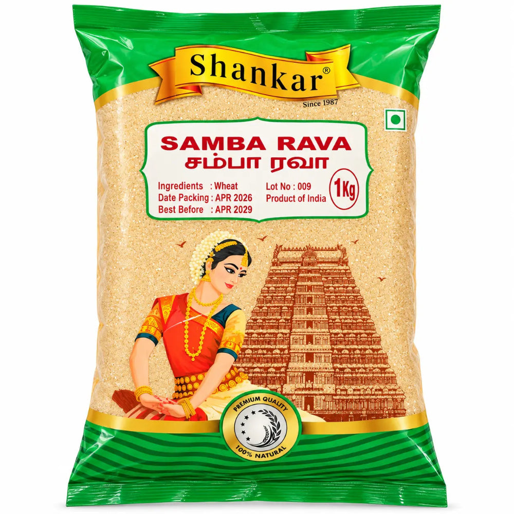 Shankar Samba Rava 1kg front of pack