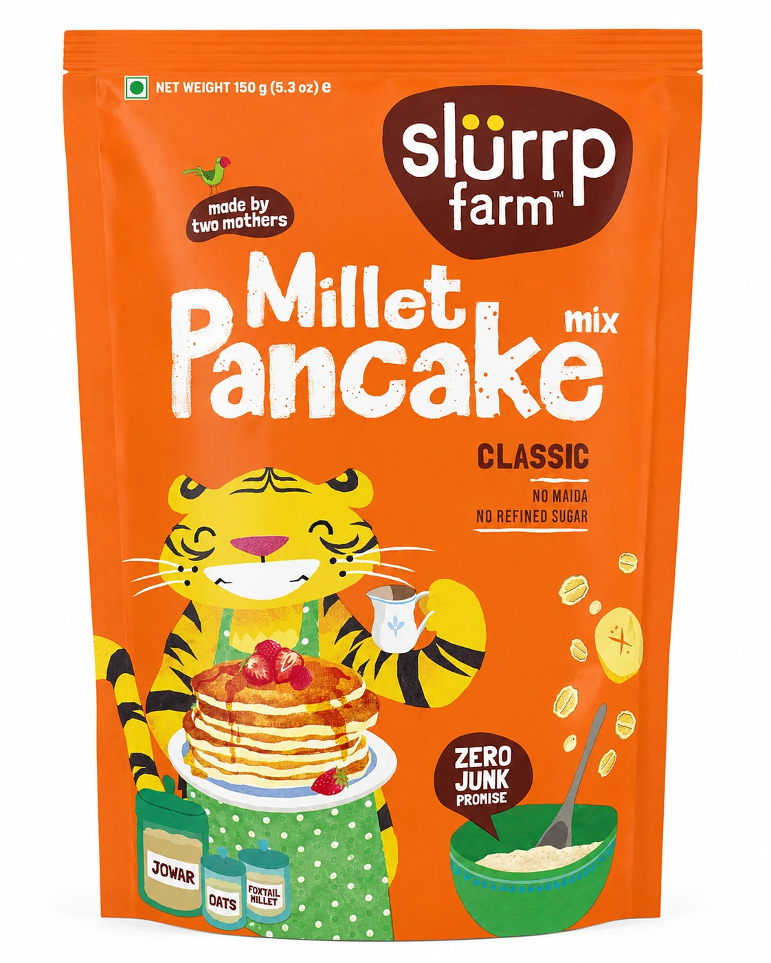 Slurrp Farm Classic Millet Pancake Mix 150g