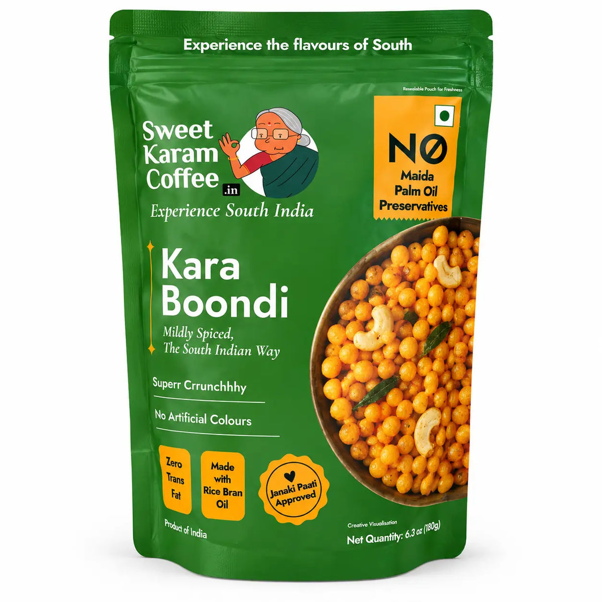 Sweet Karam Coffee Kara Boondi 180g pack