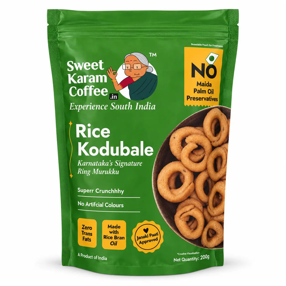 Sweet Karam Coffee Rice Kodubale 180g pack
